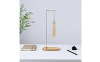Brush Pen Holder Stand Desktop Brush Hanger with Wood Base Basic Rack for Calligraphers