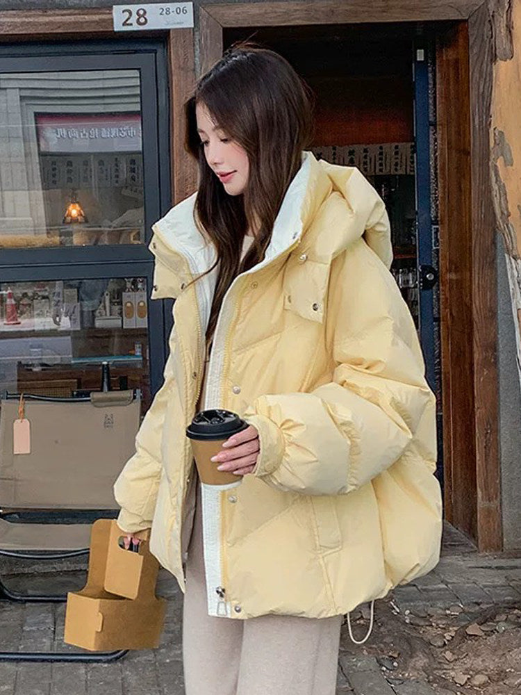 超好看短款羽绒服女款冬季2025新款今年流行爆款棉服加厚保暖外套