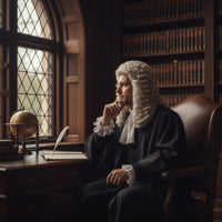 Barrister Hairpiece Curly Judge Hair Easy Styled for Actors