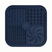 Silicone Lick Mat Slow Feeding Textured Lick Mat Raised Rim for Licking Use