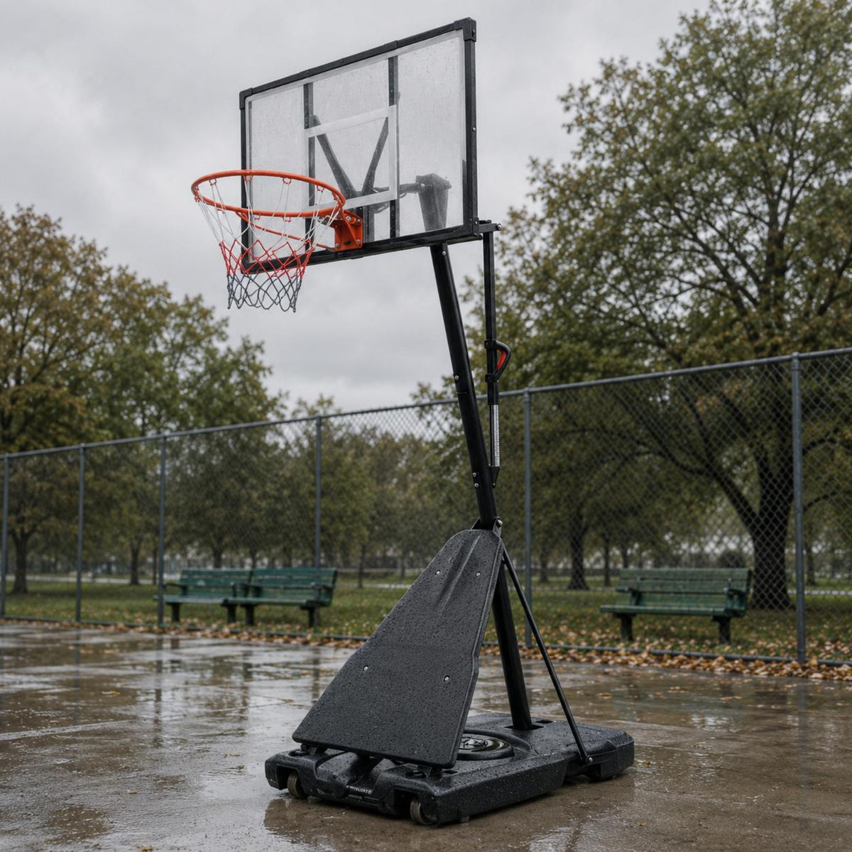 Adjustable Basketball Hoop Stand Clear Backboard Adjustable Basketball Hoop Stable Base
