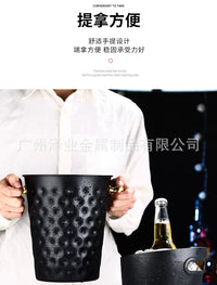 不锈钢加厚冰桶KTV酒吧用品香槟桶商用装冰块粒桶创意啤酒红酒桶