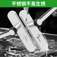 不锈钢卫浴锁执手锁 卫生间门锁厕所单舌无钥匙110孔钛镁合金门锁