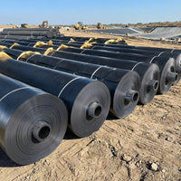 Black HDPE Geomembrane 0.5mm for Waterproofing of Ponds and Landfills