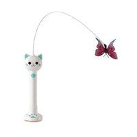 Laser Cat Wand Toy with Suction Cup, Pink Cat Face Design
