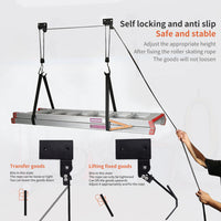 Bicycle roof luggage rack pulley hanger 加厚三代吊架同步升降.