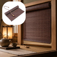 Bamboo Roll Curtain Privacy Bamboo Roll-up Blind Eco-Friendly for Study, Balcony