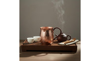 Vintage Design Pure Copper Cha Hai Multi-Functional Handmade Copper Fairness Cup Easy to Clean Chinese Tea Fairness Cup Anti-Scald Handle