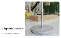 Umbrella Anchor Outdoor Umbrella Base Water Fillable Stability Accessory with Adjustable Knob Durable Material Suitable for Patio Owners Homeowners Garden Pool Area Beach Cafes Restaurants