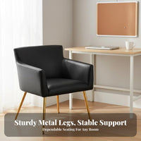 Curved Rear Tub Chair Comfortable Rearrest Upholstered Barrel Armchair Versatile Use Ergonomic Design for Students, Home Office