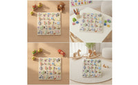 Matching Drewniana Układanka Geometryczna Interactive Educational Puzzle Rozwojowa Puzzle Board Cognitive for Classroom