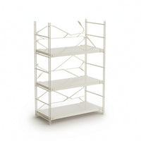 4-Tier Storage Rack Freestanding Furniture Stable for Living Room, Homeowners