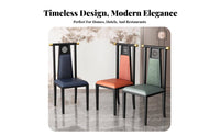 Armless Rearrest Chair New Chinese Design Business Seating Stable and Sturdy Versatile Design for Homeowners, Dining Room, Cafe