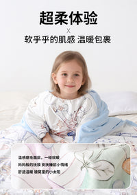 睡袋儿童中大童防踢被子秋冬季加厚款婴儿睡袋宝宝一体式四季通用