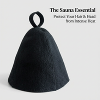 Steam Room Hat, Sauna Cap for Enthusiasts, Breathable Wool, Sweat Absorbent, Traditional Design, Han - Image 3