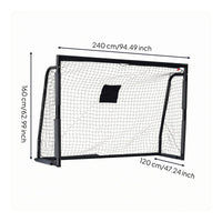 Steel Soccer Goal Rectangular Sports Equipment Heavy Duty