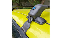 Roof Rack Crossbars Clamp on Roof Rack Crossbar No Hole Cross Rails with Brackets for Commuters, Small Cars, Two Wheelers