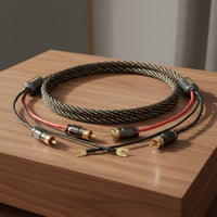 Turntable Cable with Ground Wire High Fidelity Sound for Audiophiles