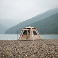 Quick Setup Inflatable Tent with Mesh Openings and Doors Spacious Inflatable Tent with Awning Ventilated Waterproof for Campers, Families, Camping, Backyard Gatherings