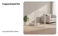 Pressure-Mounted Pet Gate Adjustable Width Pressure-Mounted Swing Gate Extendable Height Dual-Direction Pass Through Ingg G