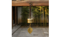 Easy to Hang Chinese Design Wind Chime Long-Lasting Construction Asian Design Hanging Bell Weather Resistant Vintage Copper Bell for Garden, Patio, Doorway