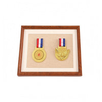 Medal Display Shadow Box Fabric Lined House Decoration Light Inner Mat