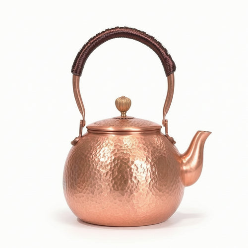 Copper Teapot Stovetop Tea Vessel Traditional