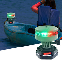 LED Battery Powered Kayak Indicator Light, Red and Green, IP67, Model E011206-RGN