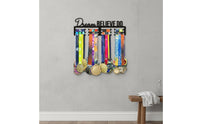 Long-Lasting Wall Mounted Medal Holder Heavy Duty Iron Medal Hanger Rack Rust Resistant Sports Award Display Hanger Polished Burr-Burrless Finish for Runners, Marathoners