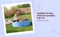 Leakproof foldable PVC pet pool