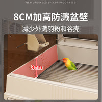 鸟笼鹦鹉笼子专用新型防溅虎皮玄凤牡丹小太阳鸟笼子家用大号别墅