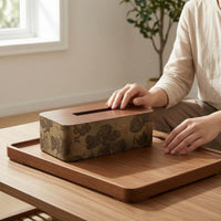 Cloud Pattern Tissue Box Modern Design Decorative Wood Tissue Box Cute