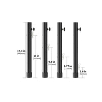 4 Pieces Folding Table Leg Extension Anti-Wobble Design Folding Table Leg Non-Slip Rubber Feet Workbench Height for Outdoor, Camping