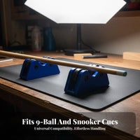 Twin-Wheel Design Pool Cue Straightness Checker Effortless Rolling Action Snooker Cue Straightness Tester Accurate Check