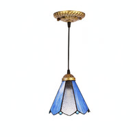 Stained Glass Pendant Light Handmade Lighting Retro for Cafe