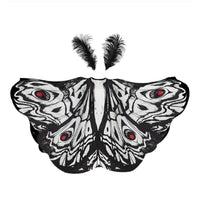 Moth Cape with Antennae Lightweight Accessory Comfortable Apparel for Cosplay