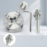 Machine Parts Mini Lathe Chuck Adapter Silver Colored Hex Style