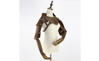 Shoulder Battle Gear with Arm Guards Distressed Arm Guards Knight Bracer for Stage Performance
