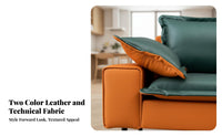 Nordic Design Two-Seater Loveseat Light Luxury Aesthetic Upholstered 2-Seater technical Fabric Upholstery Sofa space-efficient Design for Small Space Owners, Apartment Dwellers, Remote Workers, Bedroom, Home Office