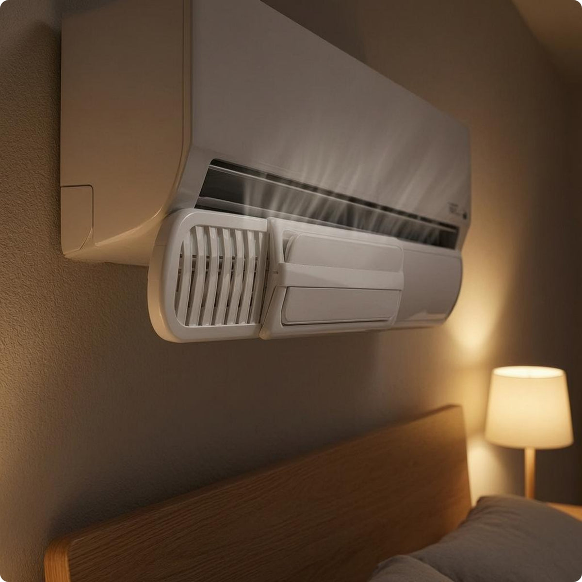 Air Conditioner Wind Deflector No-Installation Home Cooling Curved Side Sections