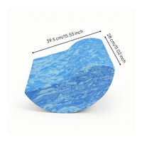 Marbled Exercise Block with Curved Underside Stable Pilates Balance Block Lightweight Foam Balance Coach Supportive for Stretching
