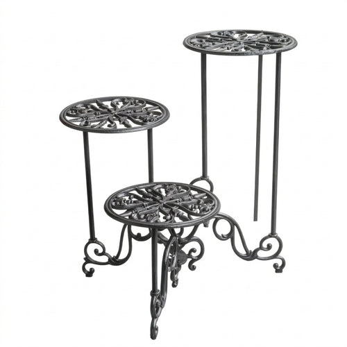 3-Tier Plant Stand Decorative 3-Tier Plant Shelf Tiered for Balcony