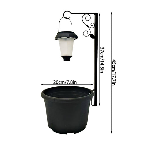 Outdoor Planter Light Warm White Solar Decorative Lamp 2 in 1 for Front Porch