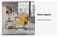 cylindrical Metal Frame Leather suspension Armchair Nordic design Lounge Chair Minimalist Aesthetic Home Seating centuryera Modern Design for Interior Decorators, Office Managers, Book Lovers, Living Room, perusing reading area, Reception Area, Bedroom