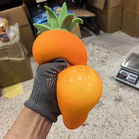 Large Simulation Carrot Squishy Toy, Soft Rubber Stress Relief, Fast Rebound, Food Play