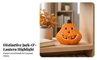 Spooky Halloween Pumpkin Ornament Decorative Halloween Pumpkin Decoration Indoor Pumpkins Compact for Party Hosts, Photo Backdrops, Haunted Houses, Display Shelves