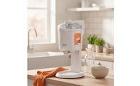 Homemade Countertop Ice Cream Maker Compact Automatic Ice Cream Maker Electric Appliance Space-Saving for Families