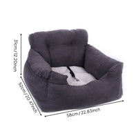 Car Console Pet Seat Safety Straps Soft Pet Travel Bed Easy Installation