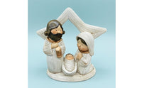 Nativity Family Scene Finish Nativity Figurine Large Star