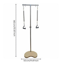 Pilates Ped-O-Pull Wood Base Exercise Gear Top Bar for Home Gym